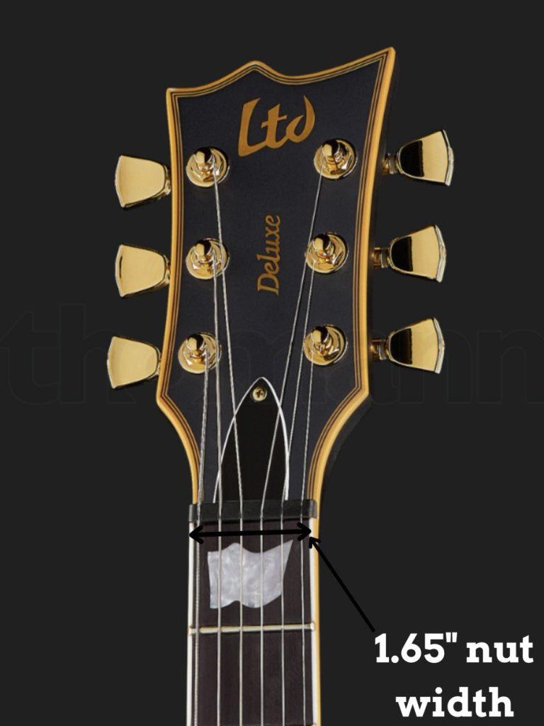 Image reveals ESP LTD EC-1000 nut width