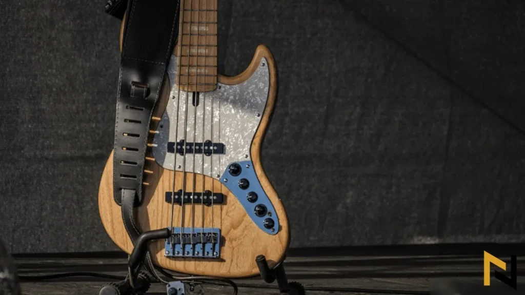 image of a bass guitar to head the question can you use a guitar amp for a bass