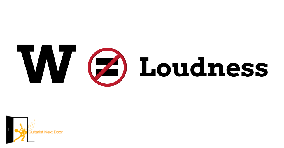 Image highlights that Watt don't equal loudness