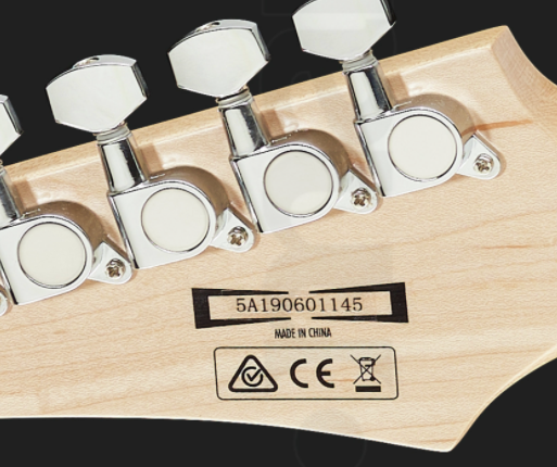 photo reveals where Ibanez GRGM21 Mikro is made