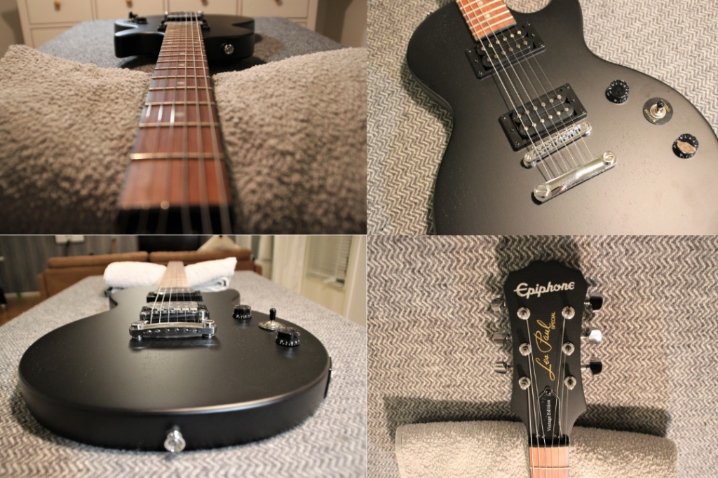 photo displays Epiphone Les Paul Special VE hardware quality