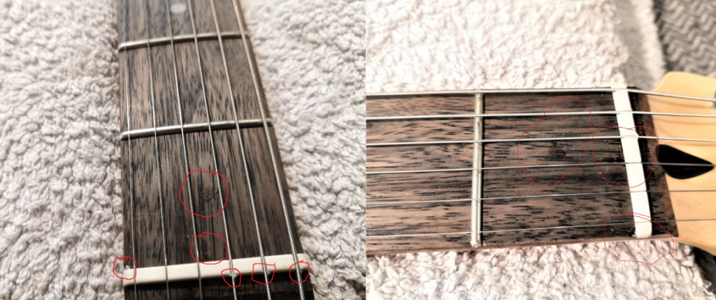 photo reveals squier bullet stratocaster build flaws