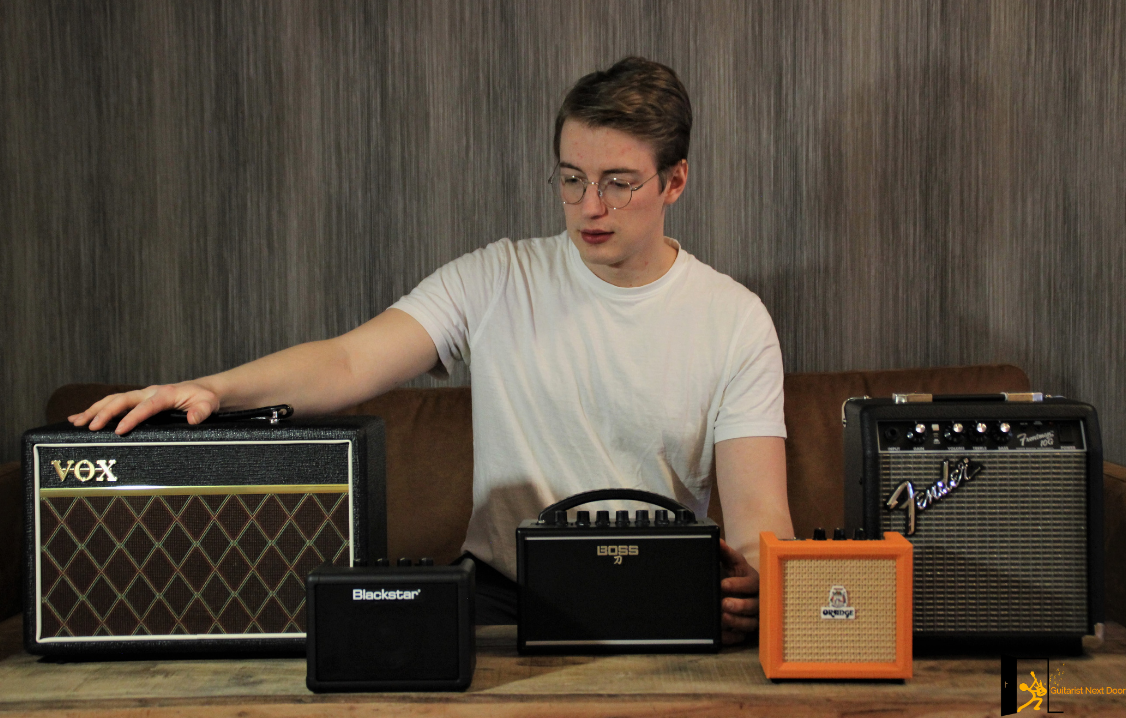 photo reveals 5 best electric guitar amps under $100 featured on this article