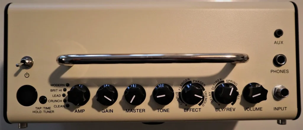 photo reveals Yamaha THR5 features and control panel