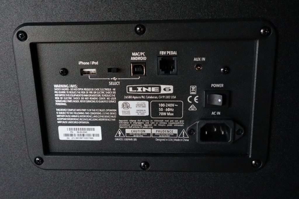 photo reveals line 6 spider V 60 connections