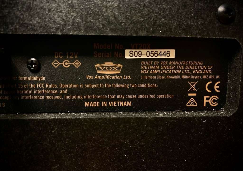 image reveals Where Are Vox Valvetronix Amps Made