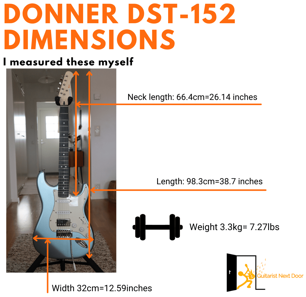graph Donner DST-152 dimensions and weight