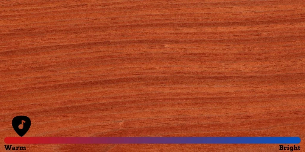 displays mahogany wood and reveals how it can affect the sound of electric guitar