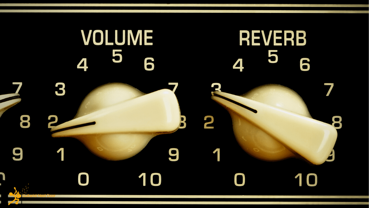Displays an guitar amplifier with effects