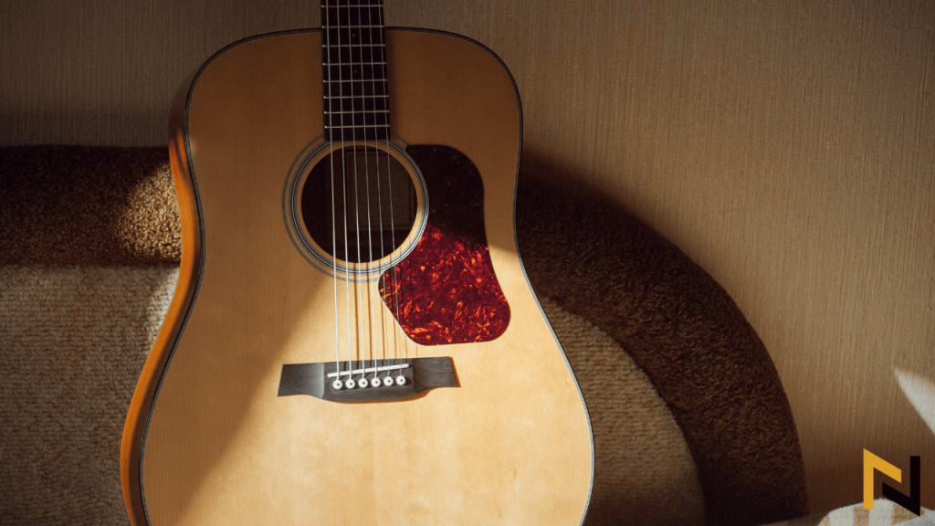 displays a great acoustic guitar costing under $500