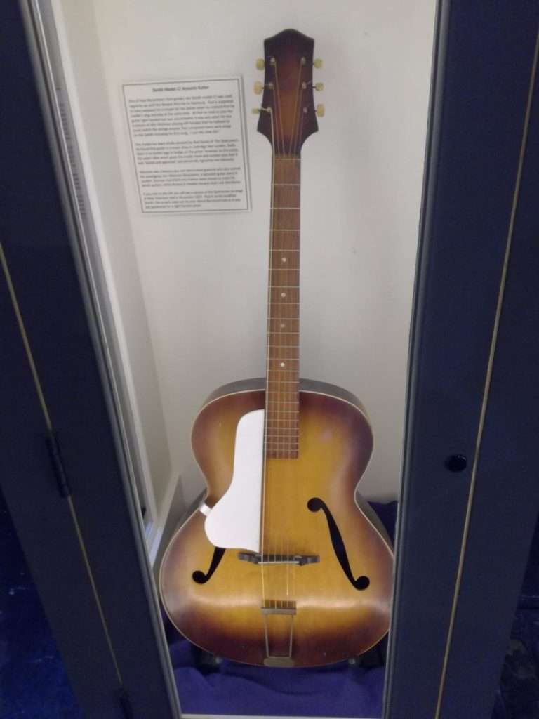 displays Paul MacCartney's 1956 Zenith Model 17