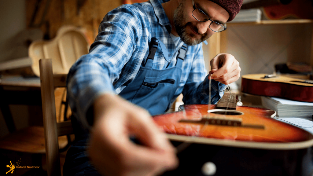 guitar player Changing Guitar Strings