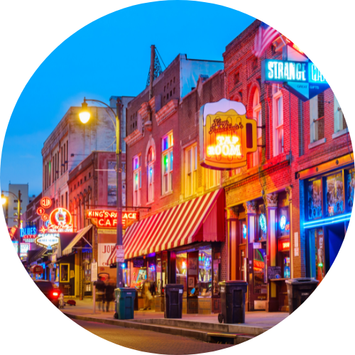 Displays Beale Street Music District Memphis