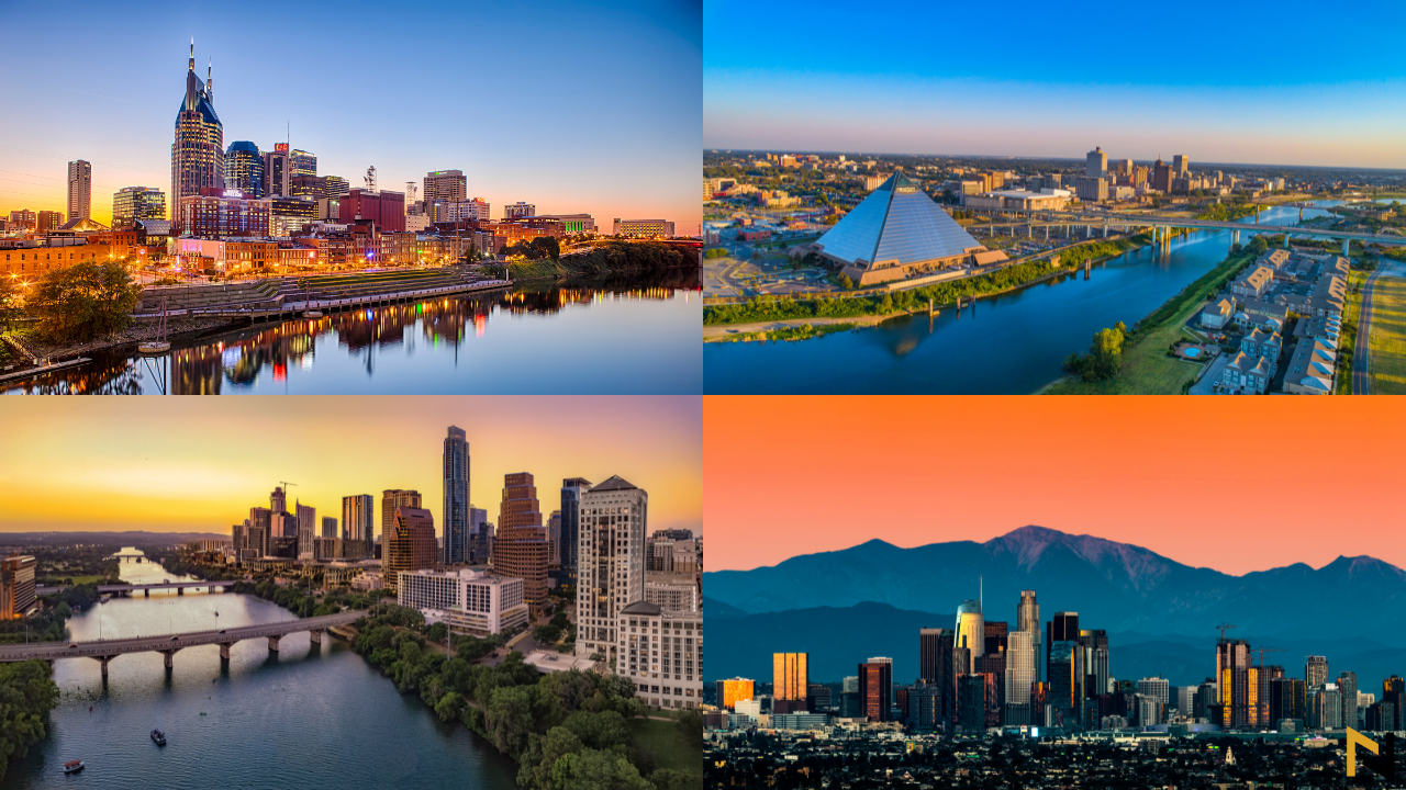 displays some of the Best Cities for Guitar Players In The U.S.