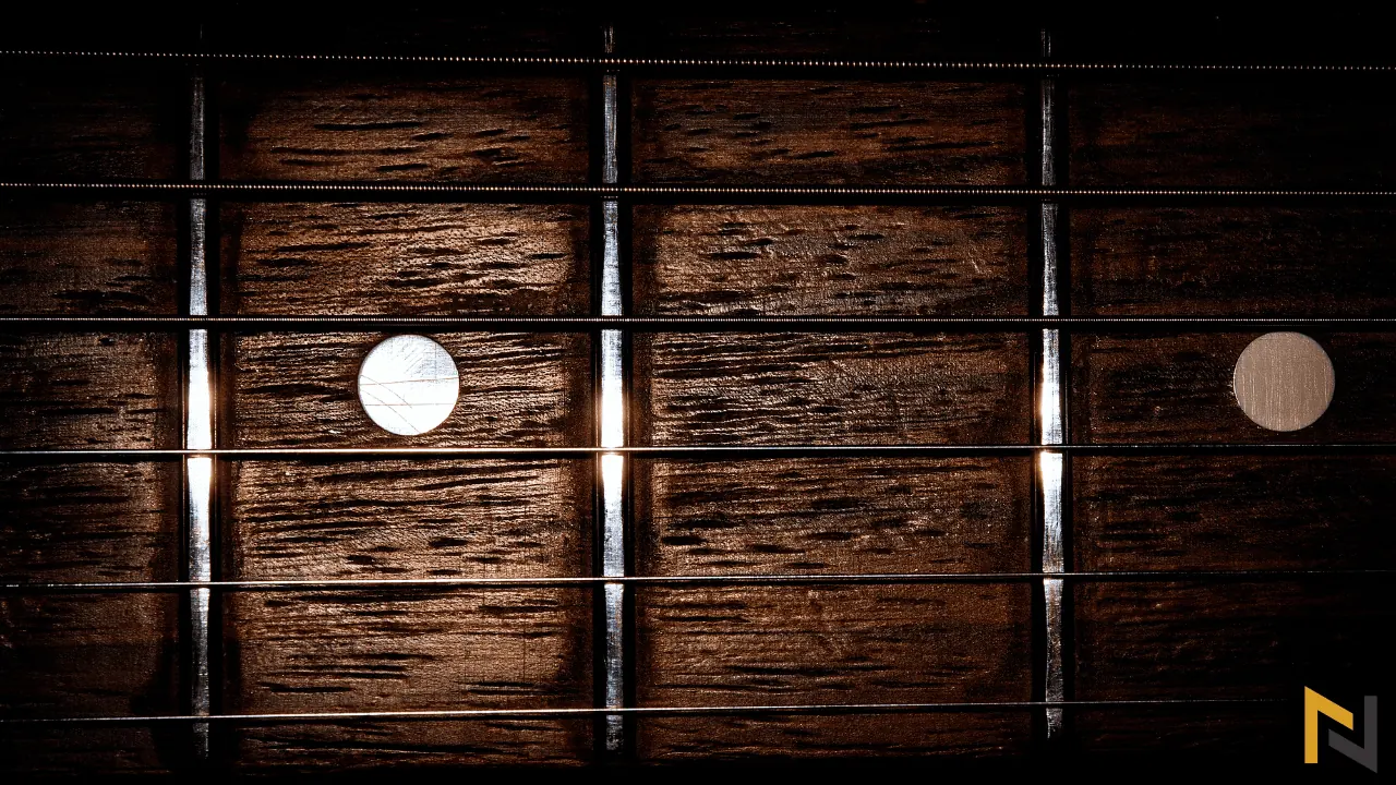 displays guitar frets