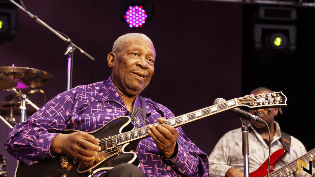 Displays B. B. King