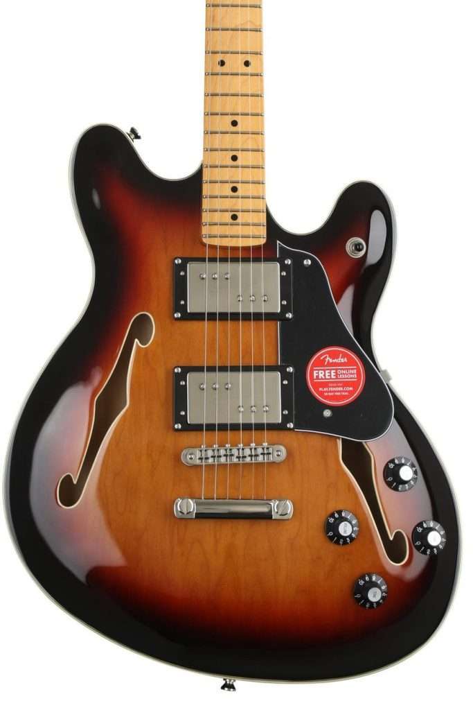 Squier Classic Vibe Starcaster Semi-hollowbody Electric Guitar - 3-tone Sunburst