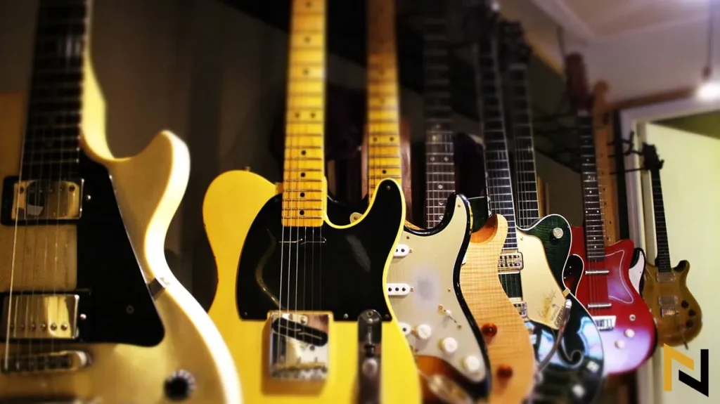 rosewood vs maple fretboards on hanging guitars