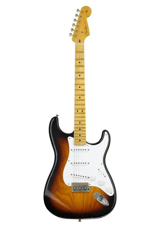 image showing Fender Custom Shop Eric Clapton Signature Journeyman Relic Stratocaster finished in 2-Color Sunburst