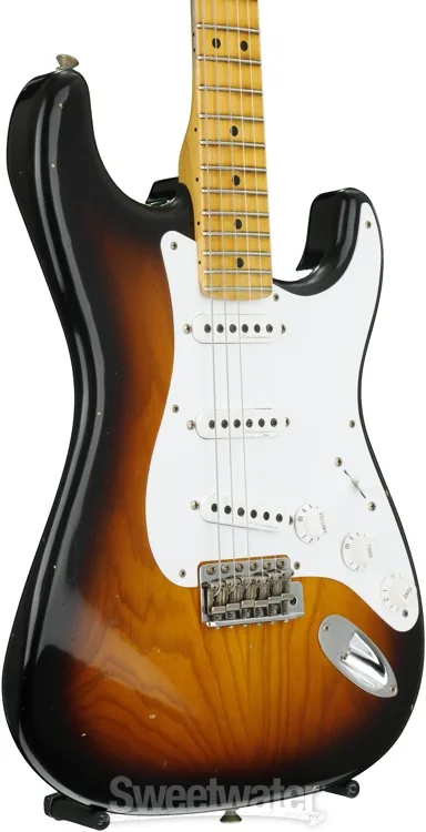 image showing Fender Stratocaster Hardware, showing infamous Stratocaster tremolo