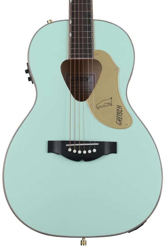 image showing Gretsch G5021E Rancher Penguin Parlor Acoustic-electric Guitar finished in Mint Metallic