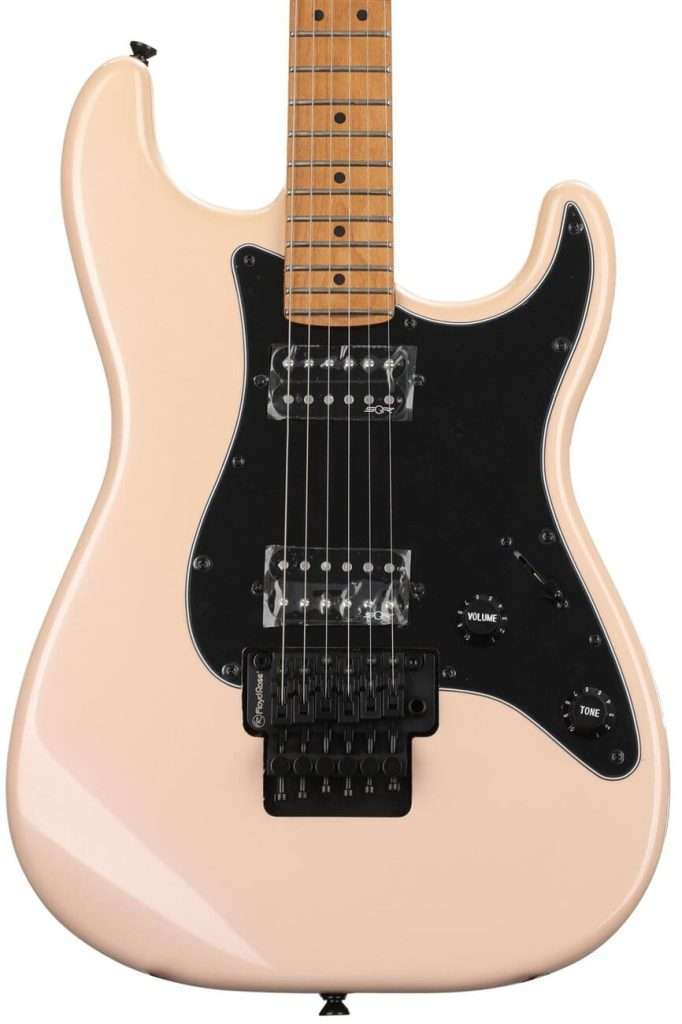 image showing Squier Contemporary Stratocaster HH FR finished in Shell Pink Pearl