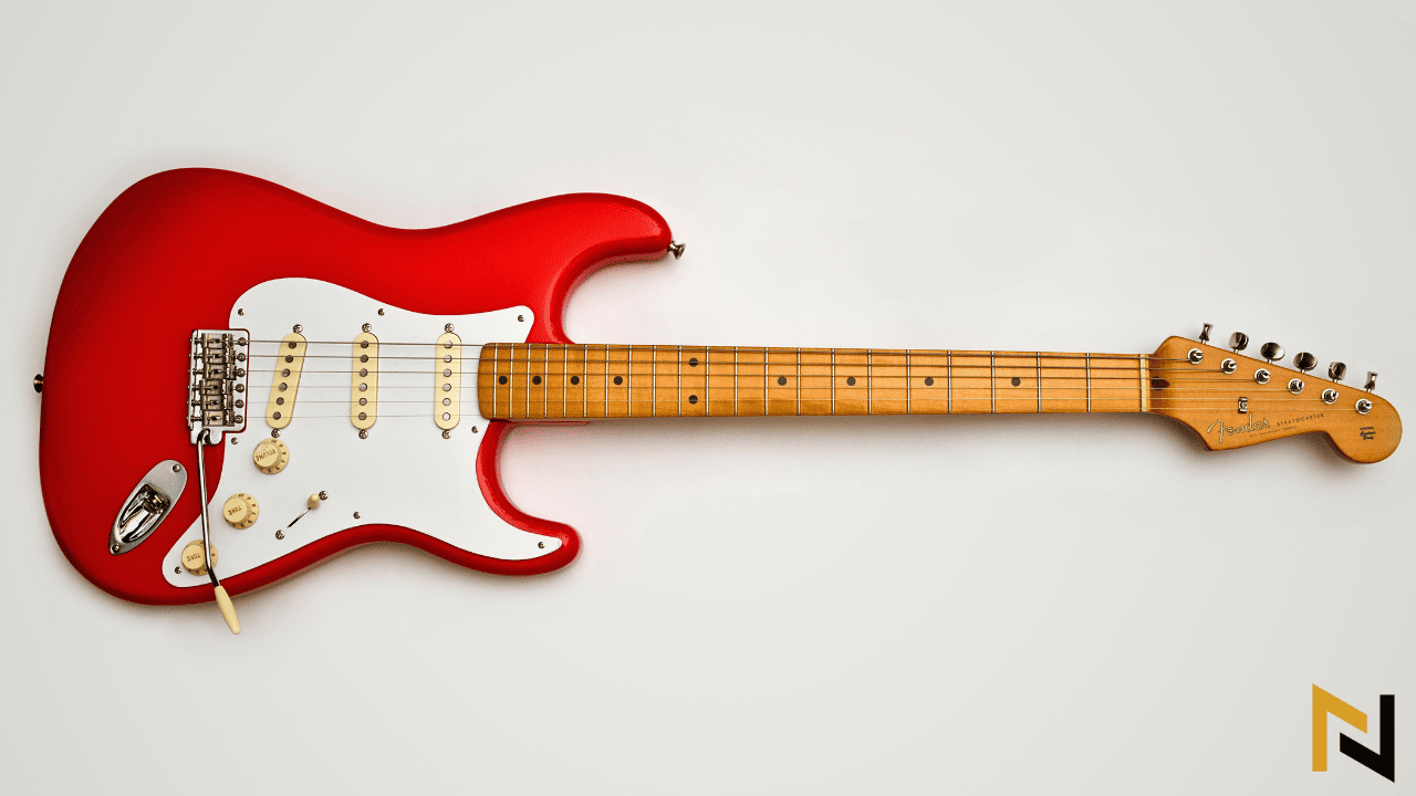 image of a stratocaster to demonstrate stratocaster dimensions