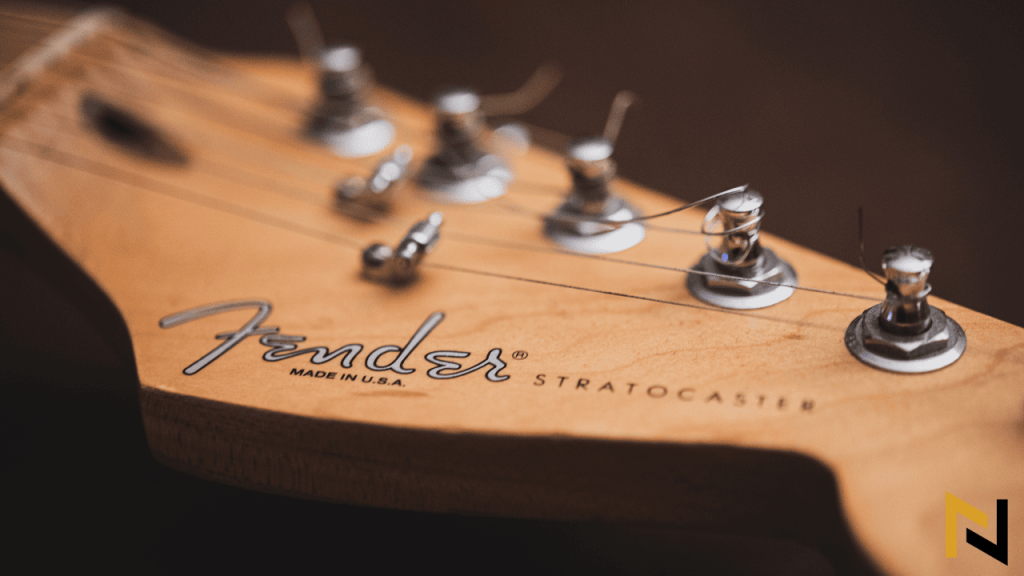 image showing headstock of fender stratocaster