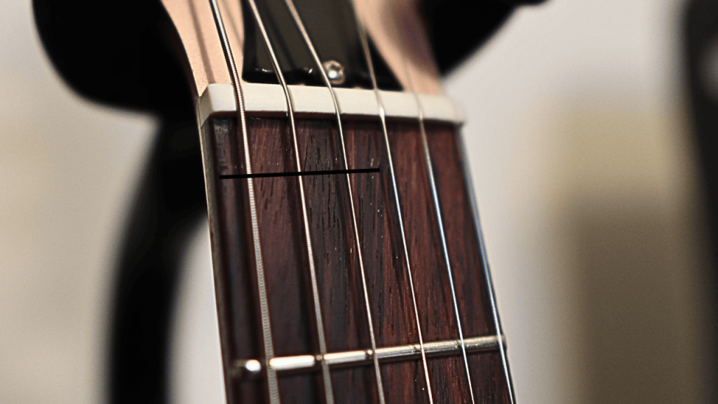small scratch on the fretboard of gibson les paul modern lite