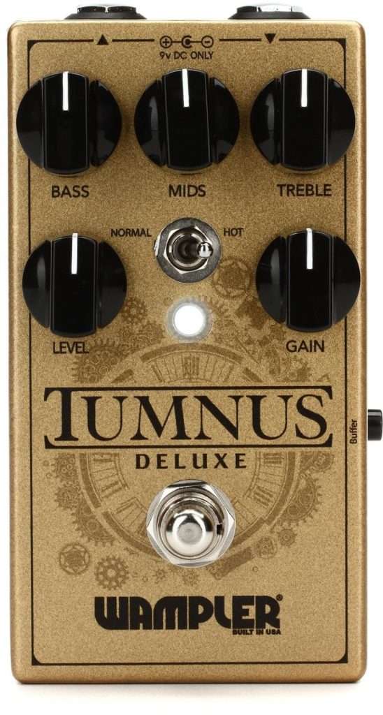 image shows Wampler Tumnus Deluxe Transparent Overdrive Pedal